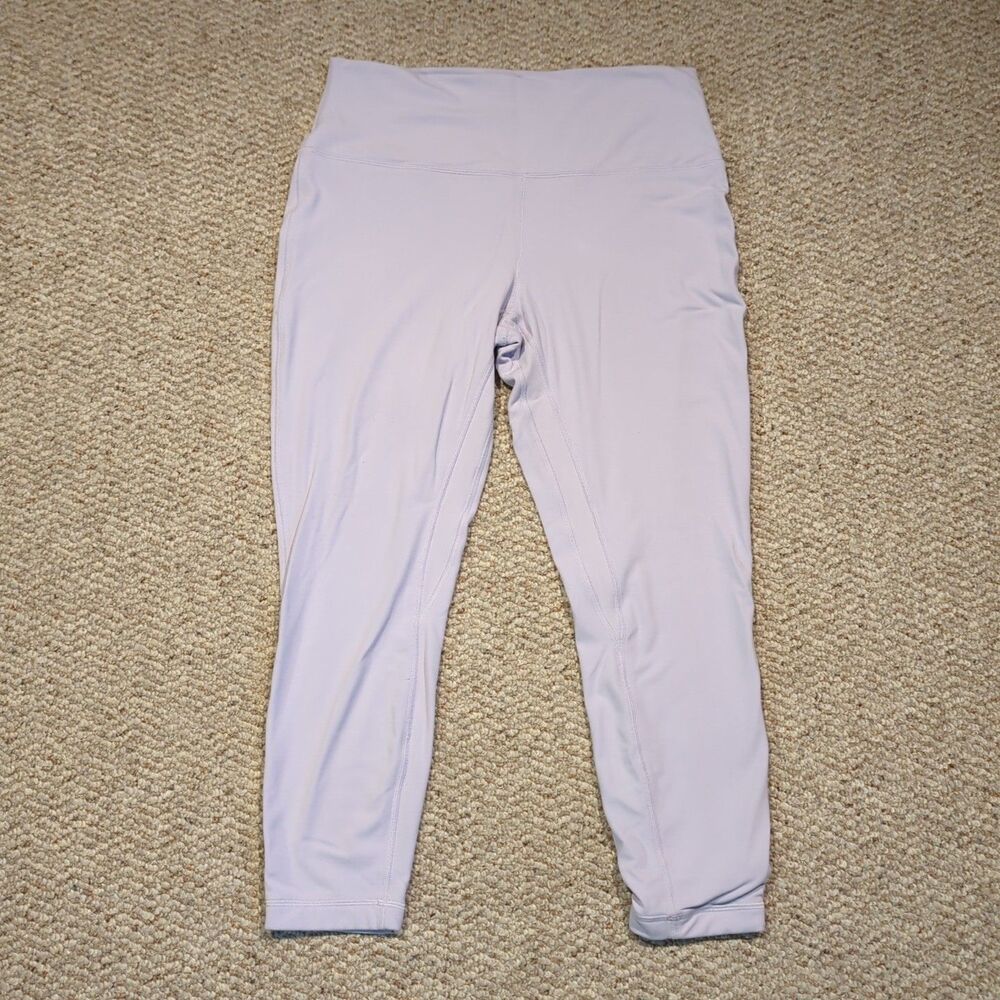 Lululemon Align High Rise Leggings Womens 14 Purple Crop Athleisure Active Gym